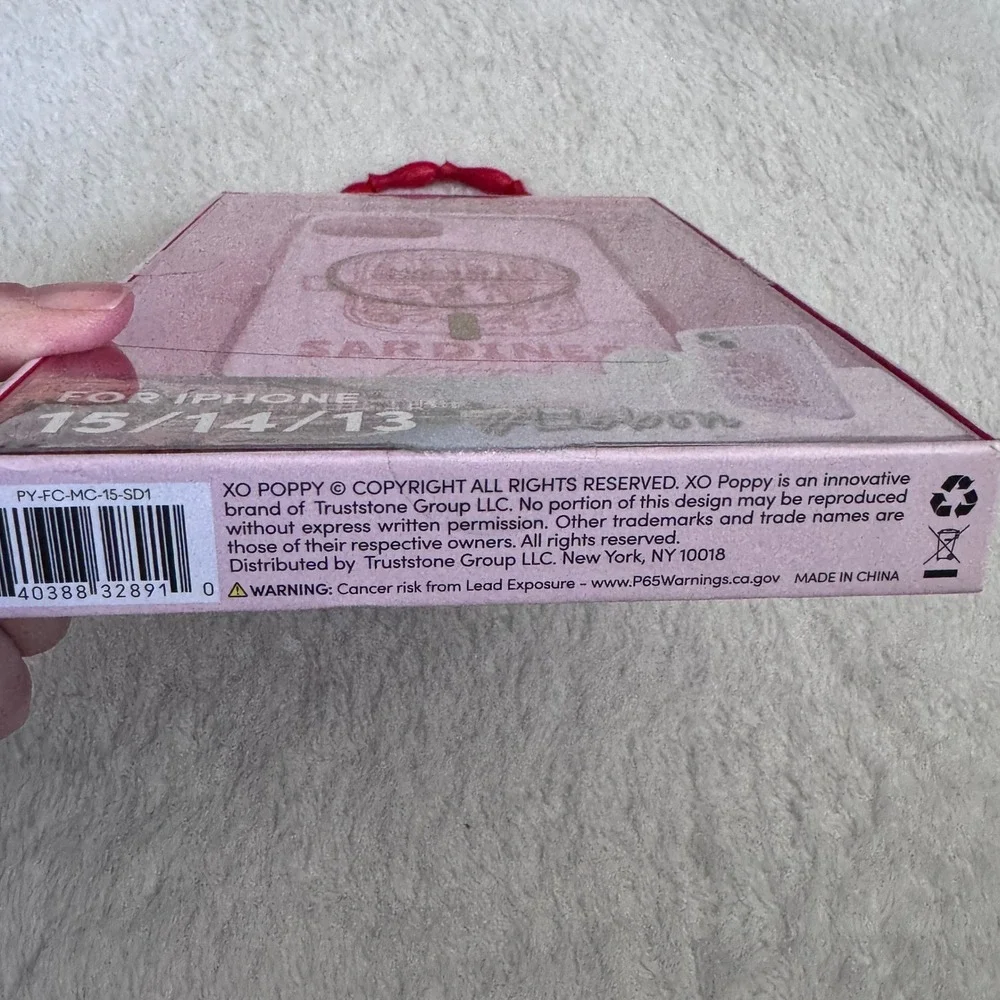 XO Poppy Lisbon Sardines MagSafe for iPhone 15 14 13 Case Pink NIP